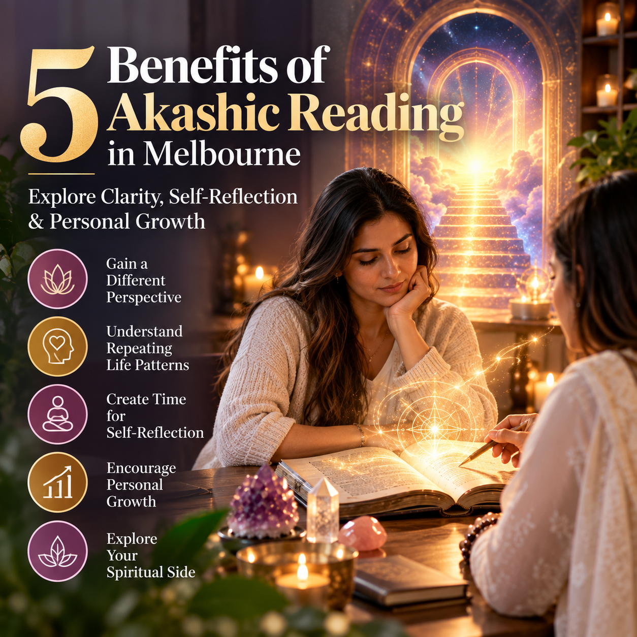 5 Benefits of Akashic Reading in Melbourne: Explore Clarity, Self-Reflection & Personal Growth