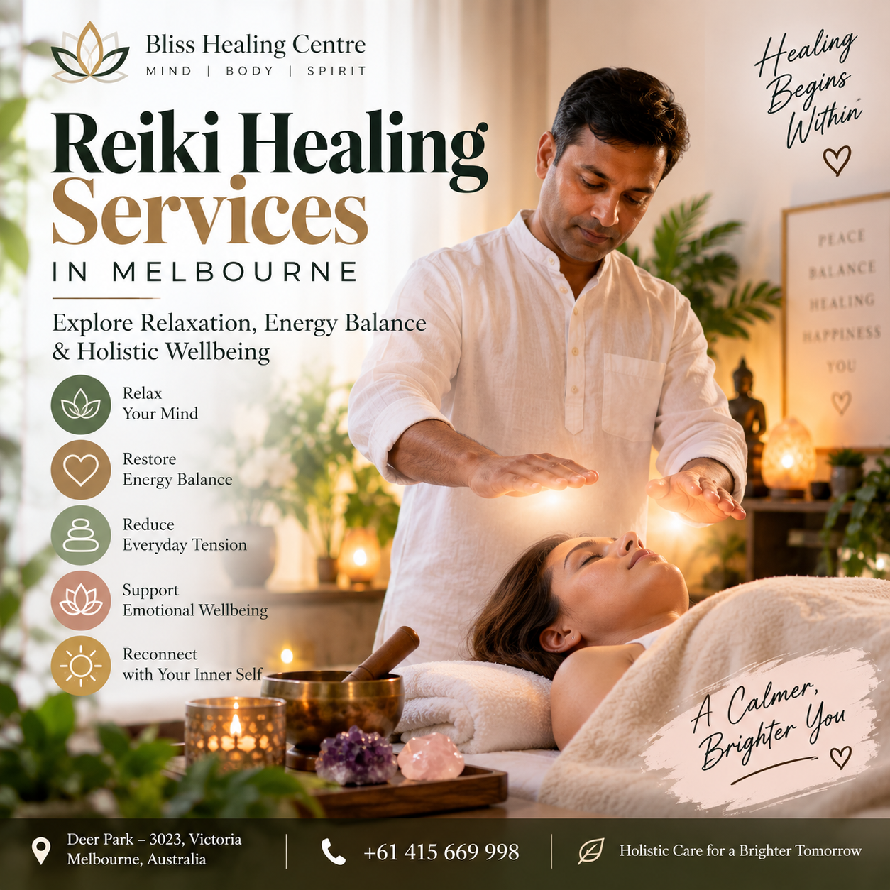 Reiki Healing Services in Melbourne: Explore Relaxation, Energy Balance & Holistic Wellbeing