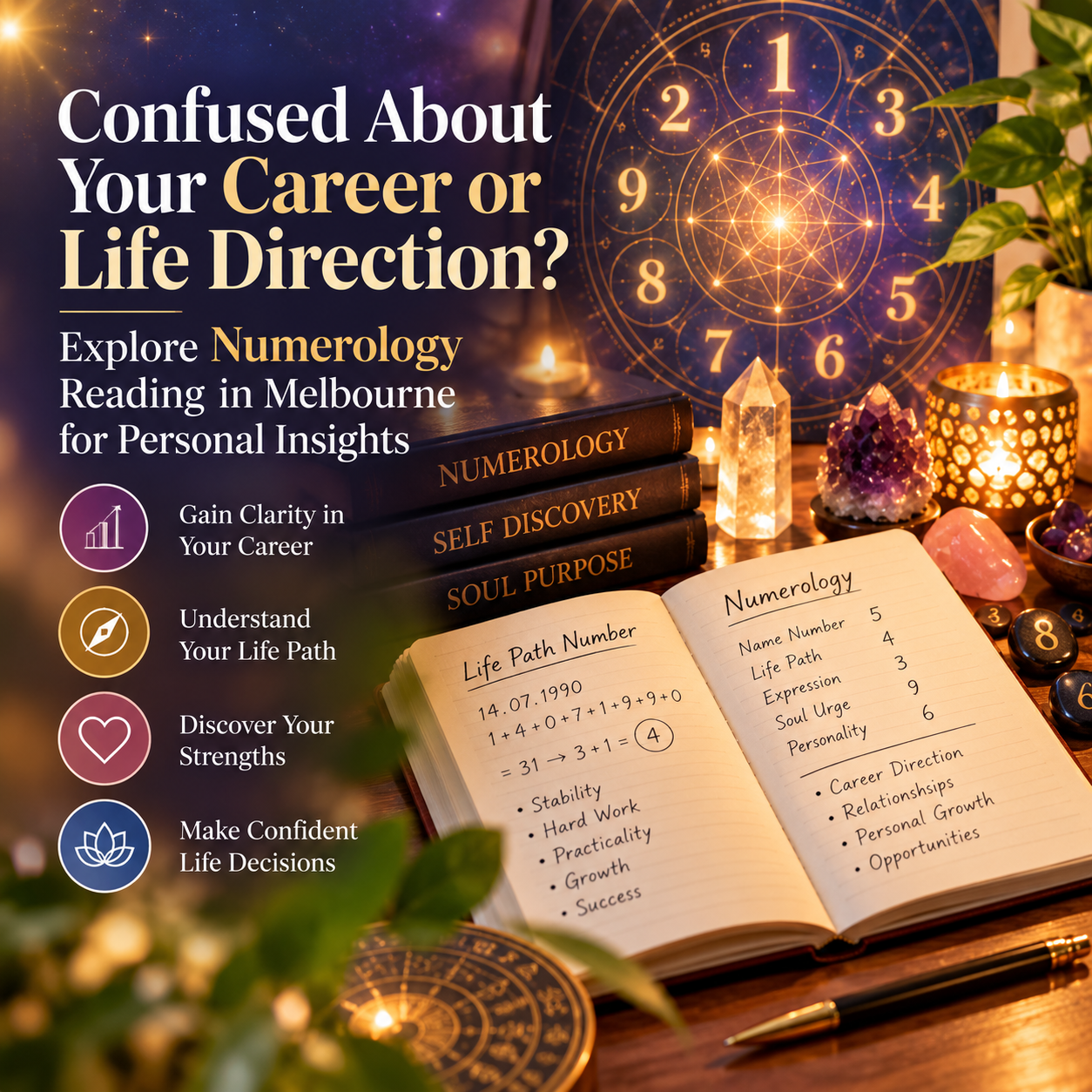 Confused About Your Career or Life Direction? Explore Numerology Reading in Melbourne for Personal Insights